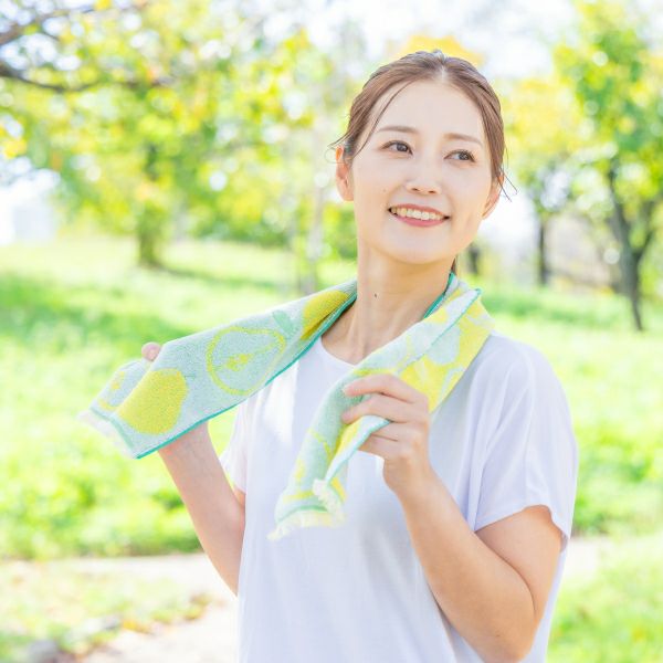 クール】冷感マフラー ドット柄【おまとめ購入対象商品